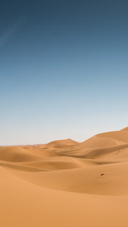 Dünen-In-Der-Wüste-Sahara,-Marokko-In-Vertikaler