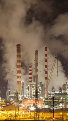 Petrochemische-Anlage-In-Vertikaler