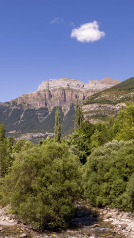 Naturpark-Monte-Pedido-In-Aragon,-Spanien-In-Vertikaler