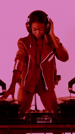 female-disco-dj-in-vertical-format