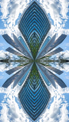 barcelona-skyscrapers-made-into-abstract-pattern-in-vertical