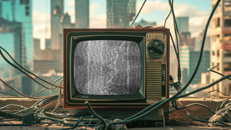 Televisores-Retro-Ai-Con-Texturas-De-Falla-De-Película-Superpuestas