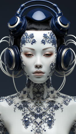 porcelain-female-statue-dolls-with-audio-speakers-and-headphones-made-with-AI