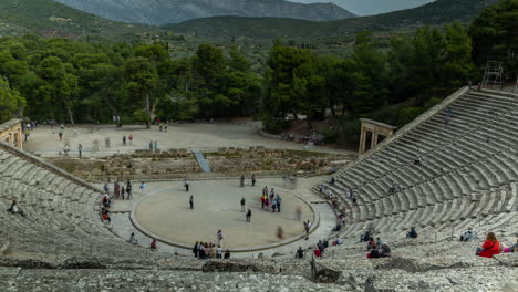 Anfiteatro-De-Epidauro,-Grecia