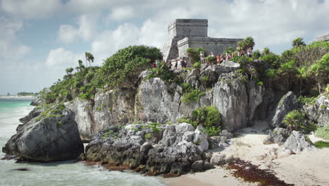 Maya-Ruinen-In-Tulum,-Mexiko