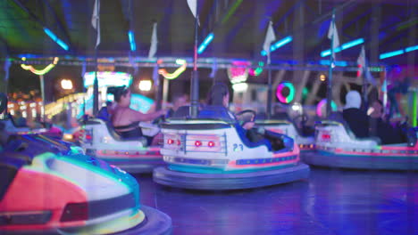 bumper-cars-at-a-funfair