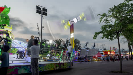 bumper-cars-at-a-funfair