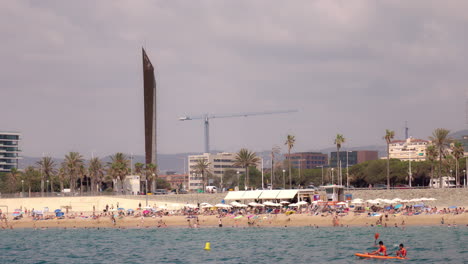 Strandszene-In-Barcelona