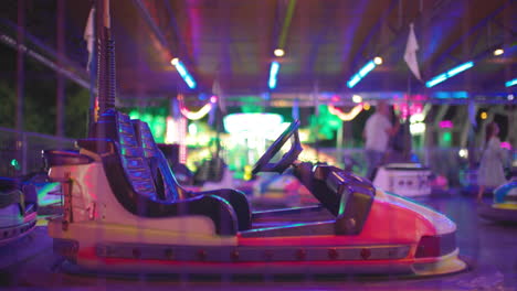 bumper-cars-at-a-funfair