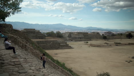 Maya-Ruinen-Am-Mount-Alban,-Oaxaca,-Mexiko