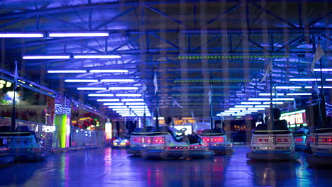 bumper-cars-at-a-funfair