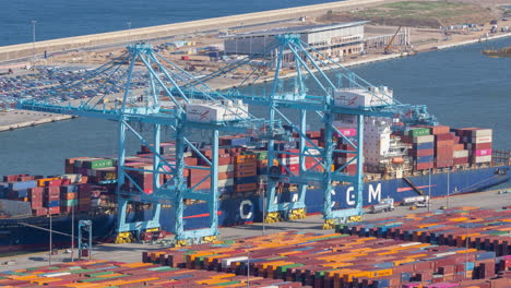 barcelona-harbour-and-port-skyline-shot-from-high-vantage-point