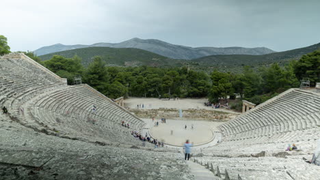 Anfiteatro-De-Epidauro,-Grecia