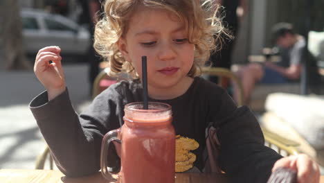 Girl-drinking-fruit-juice