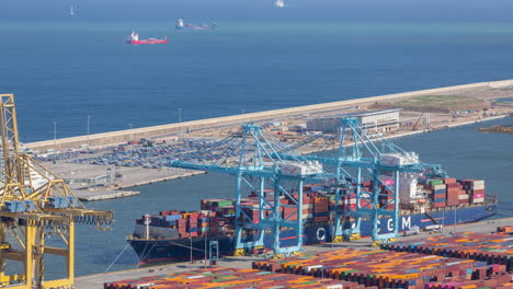 barcelona-harbour-and-port-skyline-shot-from-high-vantage-point