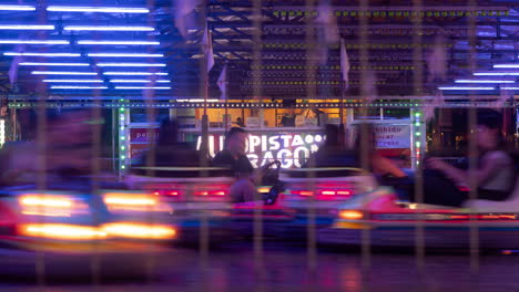 bumper-cars-at-a-funfair