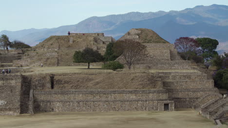 Ruinas-Mayas-Del-Monte-Albán,-Oaxaca,-México