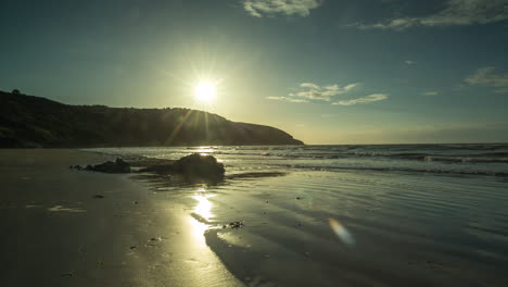 beach-and-coast-in-wales,-UK