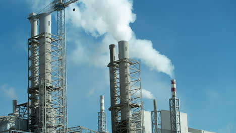 Industrial-power-station-with-smoke