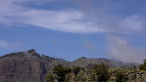 Zeitraffer-Der-Berge-Von-Gran-Canaria