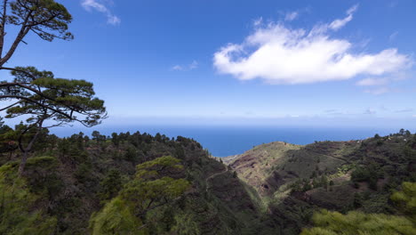 Blick-Auf-Die-Küste-Und-Den-Wald-Von-La-Palma