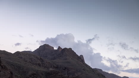 Roque-Nublo-Auf-Gran-Canaria,-Sonnenuntergang-Im-Zeitraffer