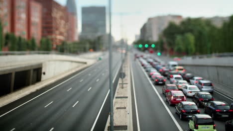 Barcelona-city-timelapse-at-underpass