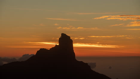 Timelapse-Del-Atardecer-En-El-Roque-Nublo-En-Gran-Canaria