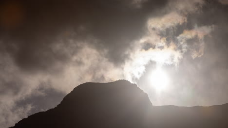 Zeitraffer-Der-Berge-Von-Gran-Canaria