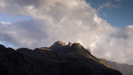 Zeitraffer-Der-Berge-Von-Gran-Canaria