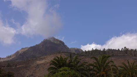 Zeitraffer-Der-Berge-Von-Gran-Canaria