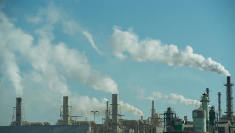 Industrial-power-station-with-smoke