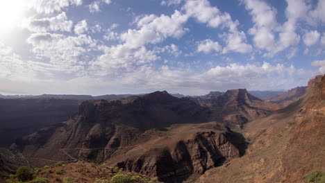 Zeitraffer-Der-Berge-Von-Gran-Canaria