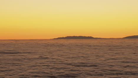 Wolkenmeer-Sonnenuntergang-Zeitraffer-Auf-Teneriffa