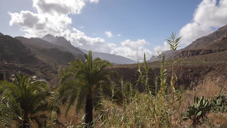 Zeitraffer-Der-Berge-Von-Gran-Canaria