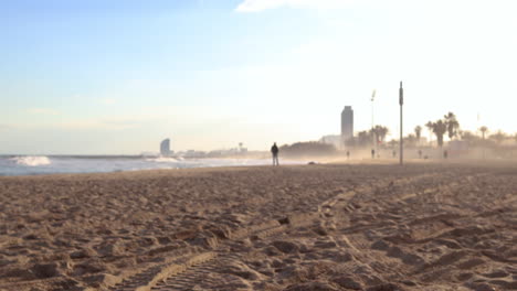 Barcelona-beach-scene