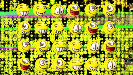 Smiley-Emoji-Gesichter-Drehen-Sich