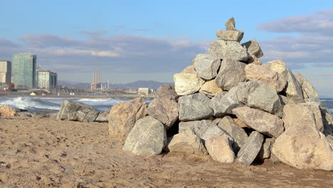 Strandszene-In-Barcelona