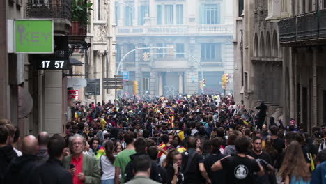 Barcelona-Polizei-Protest-Aufruhr-Stadt