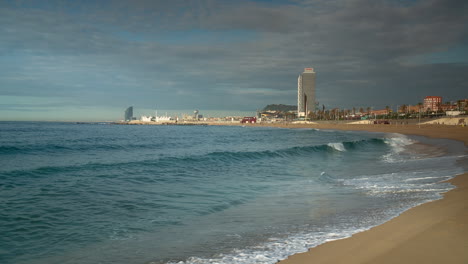 Strand-In-Barcelona-Nach-Der-Sperrung