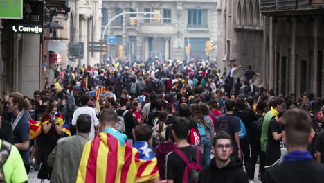 Barcelona-Polizei-Protest-Aufruhr-Stadt