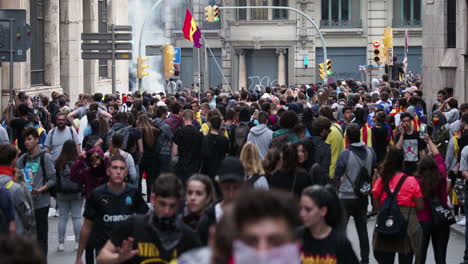 Barcelona-Polizei-Protest-Aufruhr-Stadt