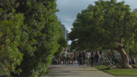 Bateristas-En-Un-Parque-De-Barcelona