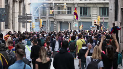 La-Policía-De-Barcelona-Protesta-Contra-Los-Disturbios-En-La-Ciudad