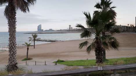 Strand-In-Barcelona-Nach-Der-Sperrung