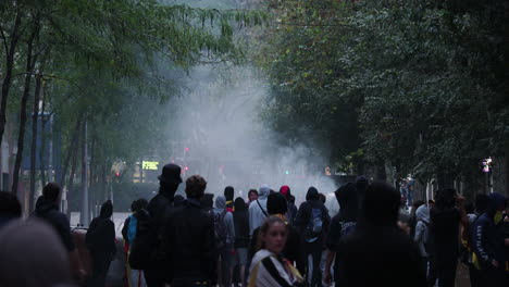 Barcelona-Polizei-Protest-Aufruhr-Stadt