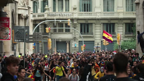 La-Policía-De-Barcelona-Protesta-Contra-Los-Disturbios-En-La-Ciudad