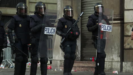 Barcelona-Polizei-Protest-Aufruhr-Stadt