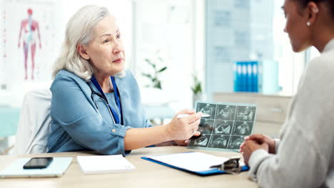 Senior-doctor,-x-ray-and-patient-in-consultation