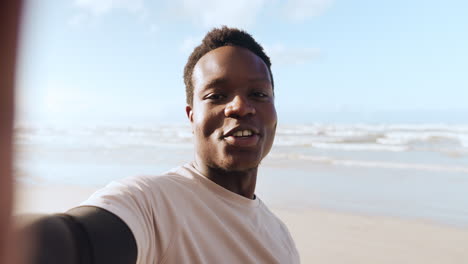 Fitness,-beach-and-black-man